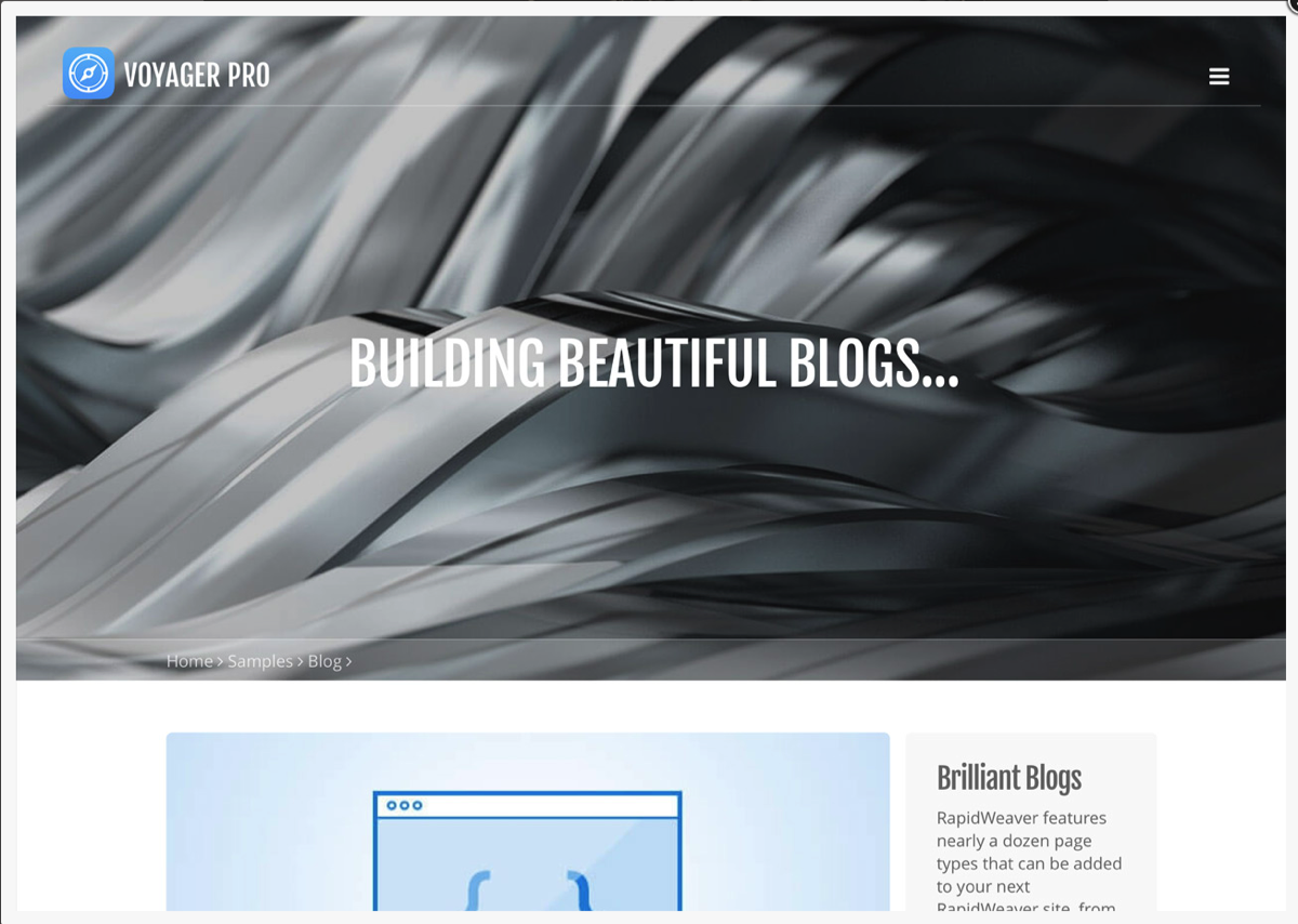 Template Voyager Pro - Blog